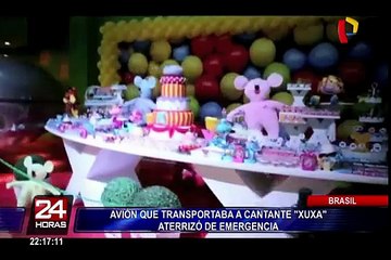 Avión que transportaba a Xuxa tuvo que aterrizar de emergencia