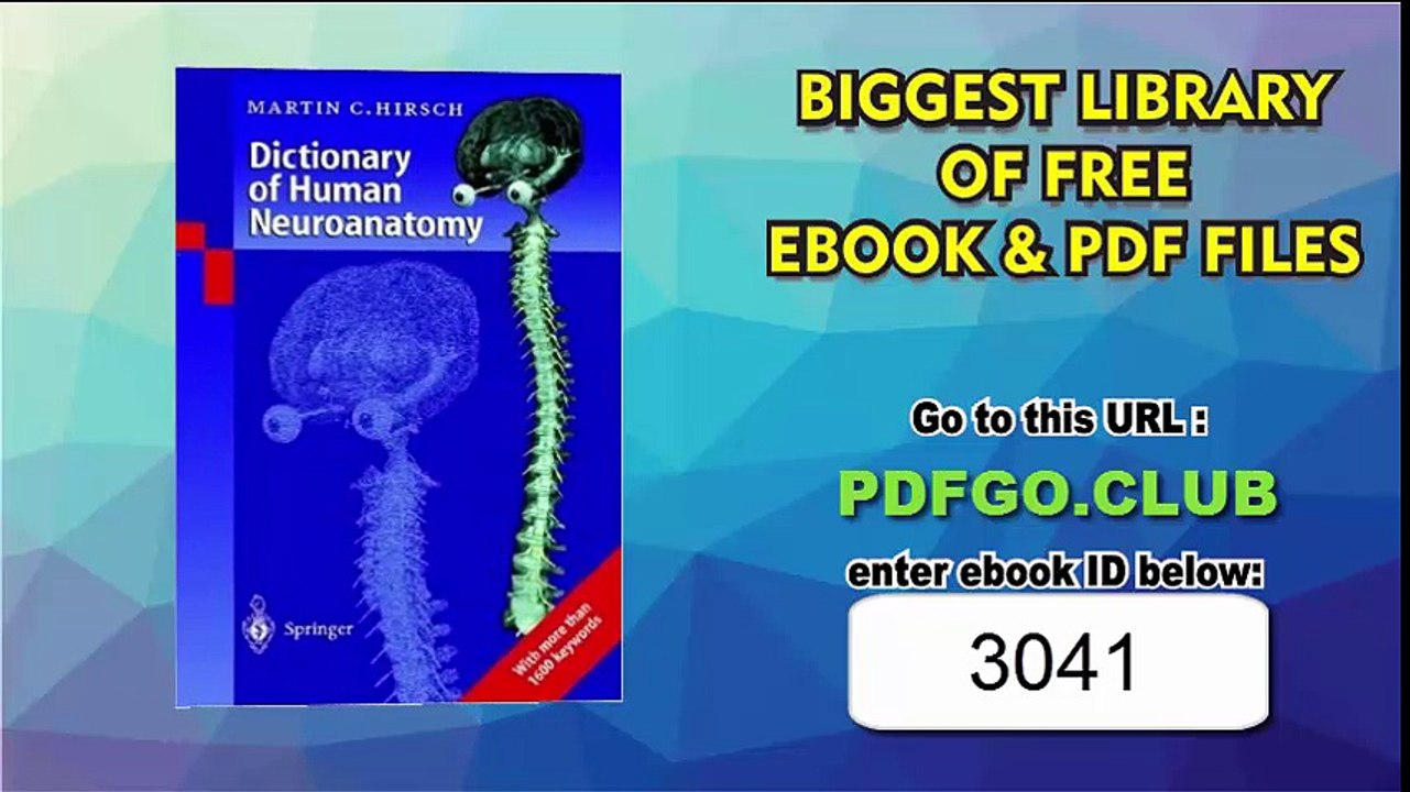 Dictionary of Human Neuroanatomy Softcover reprint of edition by Hirsch, Martin C. (1999) Paperback