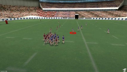 Lancement mêlée gauche (défense 10-12-13 serrés et 11 large)