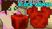 PopularMMOs  Minecraft - EPIC BLOCK ARMOR! (CRAFT ALMOST ANY BLOCK INTO ARMOR!) Mod Showcase
