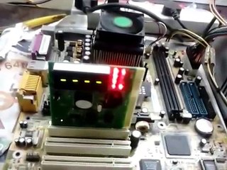 No Display Problem with RESET High. Fault Finding by Diagnostic Card