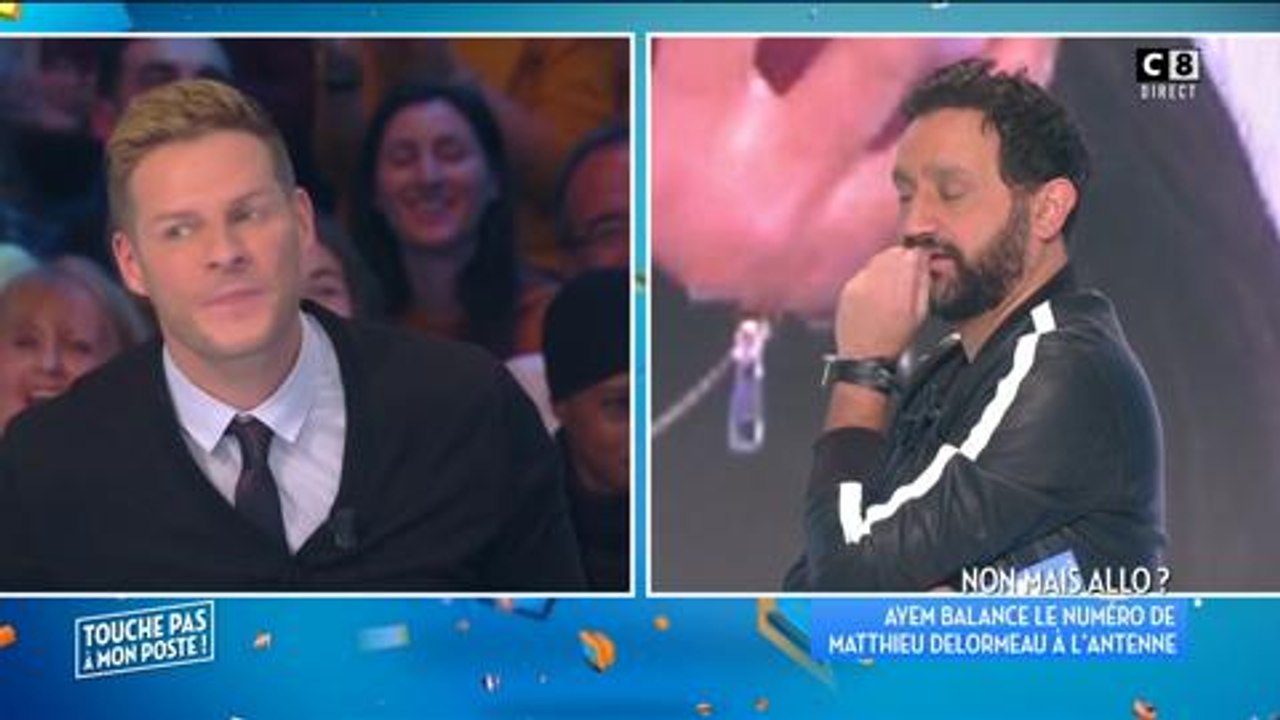 Cyril Hanouna balance le numéro de Matthieu Delormeau