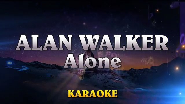 Alan Walker - Alone ¦ LOWER Key Karaoke Instrumental Lyrics Cover Sing Along