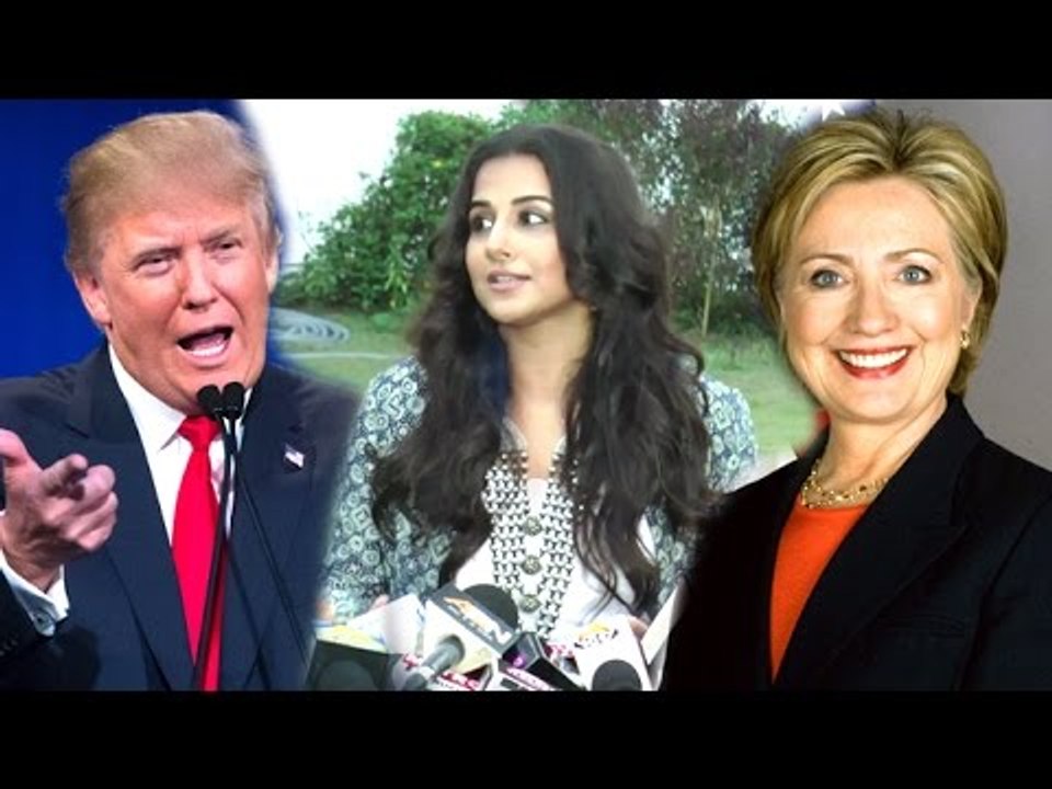 Vidya Balan On Who Will Become The Next President Of America - Donald Trump Vs Hillary Clinton