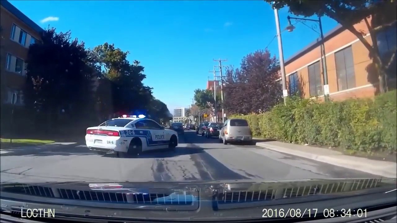 Il double n'importe comment et se fait chopper direct - Instant Karma à Montreal