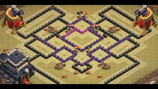 Clash of Clans   Town Hall 9 Best War Base ANTI 2 STARS with new upadte