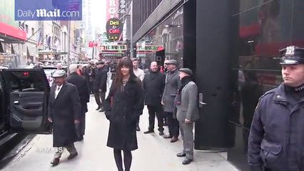 Katie Holmes in NYC for the directorial debut of All We Had