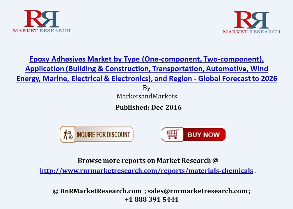 Epoxy Adhesives Market Expected to Achieve 6.63% CAGR by 2026