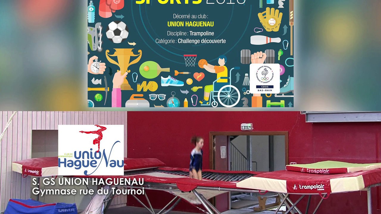 TROPHÉE 2016 DES SPORTS 67 - CDOS 67 - UNION HAGUENAU TRAMPOLINE