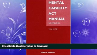 READ Mental Capacity Act Manual Full Book