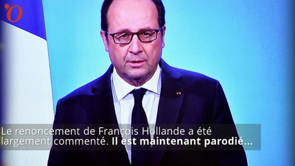 Hollande renonce : la parodie enflamme le web