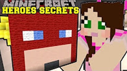 PopularMMOs Minecraft - SUPERHERO SECRETS! - FIND THE BUTTON SUPERHEROES EDITION - Custom Map