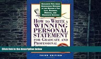 Pre Order How to Write a Winning Personal Statement 3rd ed (How to Write a Winning Personal
