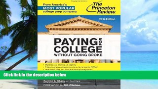 Buy Princeton Review Paying for College Without Going Broke, 2014 Edition (College Admissions