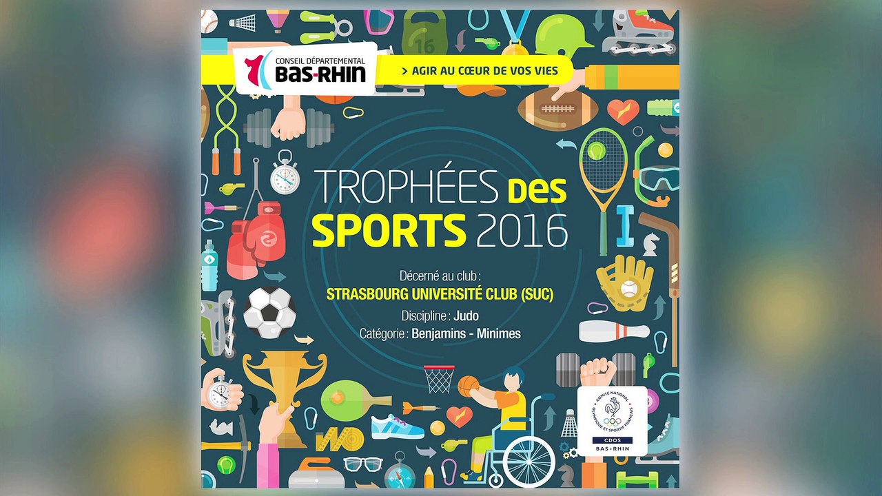 TROPHÉE 2016 DES SPORTS 67 - CDOS 67 - SUC JUDO