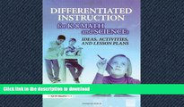 READ Differentiated Instruction for K-8 Math and Science: Ideas, Activities, and Lesson Plans