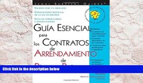 PDF [FREE] DOWNLOAD  Guia Esencial Para Los Contratos de Arrendamiento de Bienes Raices /