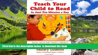 Pre Order Teach Your Child to Read in Just Ten Minutes a Day Sidney Ledson Full Ebook