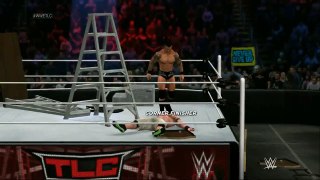 WWE 2K17: Randy Orton vs John Cena - TLC Highlights, Extreme Moments & Glitches.