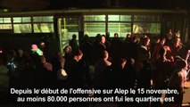 L'armée syrienne évacue des habitants de la vieille ville d'Alep