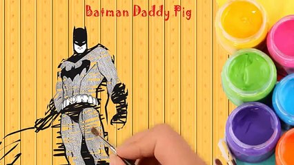 Peppa Pig Customes Turns into Batman Superheroes Finger Family Song - Daddy Finger song