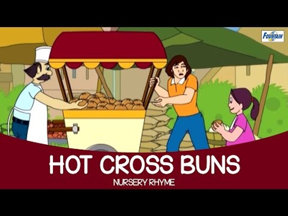Hot Cross Buns - Nursery Rhyme Full Song ( Fountain Kids )