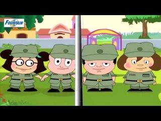 Five Little Soldiers - Nursery Rhyme Full Song ( Fountain Kids )