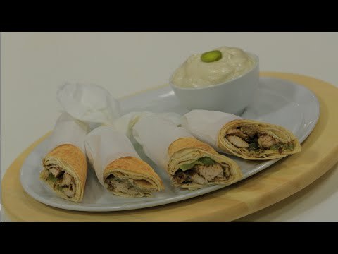 شاورما دجاج بالثومية | سالي فؤاد