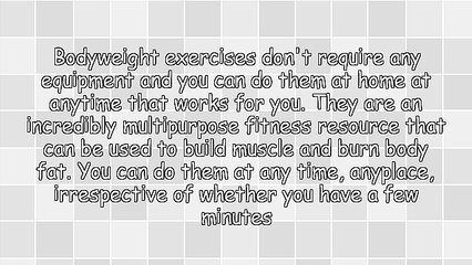 4 Bodyweight Exercises That Burn Body Fat