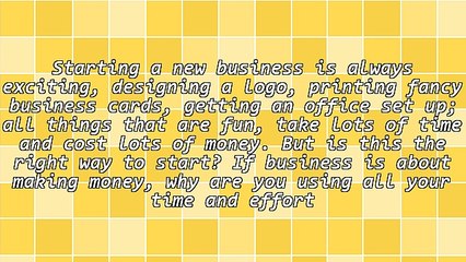Want Your Own Business? Work for Me!