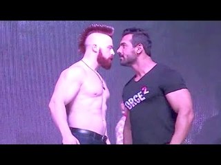 John Abraham Vs Sheamus WWE Superstar In Mumbai - Force 2 Promotion