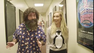 NEW DEC, 7 2016 Mick Foley Kicks with the Rockettes