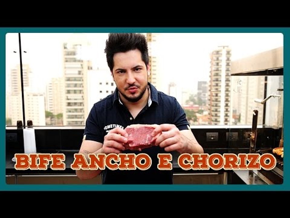 THIAGO ENSINA COMO FAZER BIFE ANCHO E CHORIZO PRO CHURRASCO