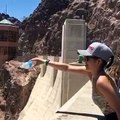 Girl Pours A Bottle Of Water Over The Hoover Dam And Discovers Something