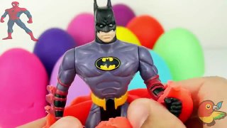 多くのプレイDOH驚きの卵：バットマン車2マックイーン手下ハルクスパイダーマンペッパピッグおもちゃ生地を再生 Many play doh surprise eggs