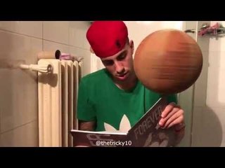 Download Video: Serbian Basketball Wiz Can Spin a Basketball Anywhere