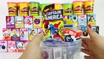 ✔ Huevo Sorpresa Gigante de Capitan America con Plastilina Play-Doh colorines y mas