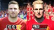 Ibrahimovic, Rooney, De Gea in FIFA 17 vs PES 2017 MANCHESTER UNITED