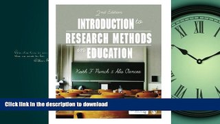 Read Book Introduction to Research Methods in Education Full Book