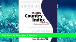 Hardcover The New Country Index: Making Sense of International Credentials