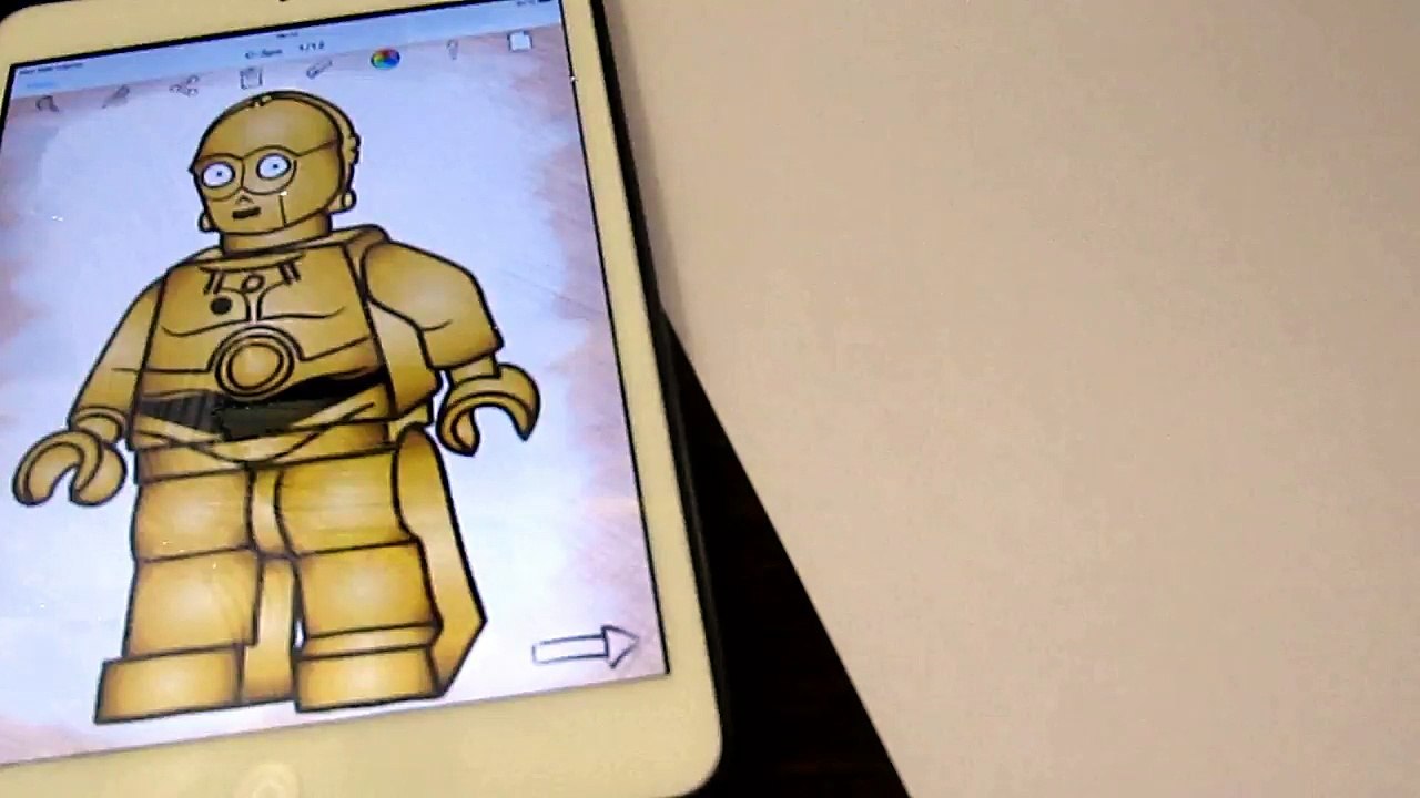 Lego Star Wars How fast to draw C-3po Лего Звездные войны Как нарисовать робота C-3po
