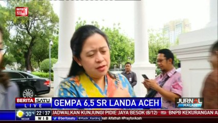 Puan-BPBD Kordinasi Bantu Korban Gempa Aceh