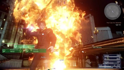 FINAL FANTASY XV - Battling Ifrit