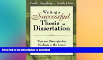 Hardcover Writing a Successful Thesis or Dissertation: Tips and Strategies for Students in the