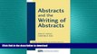 Pre Order Abstracts and the Writing of Abstracts (Michigan Series in English for Academic