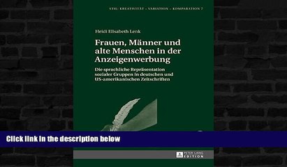 下载视频: Buy NOW  Frauen, MÃ¤nner und alte Menschen in der Anzeigenwerbung: Die sprachliche ReprÃ¤sentation