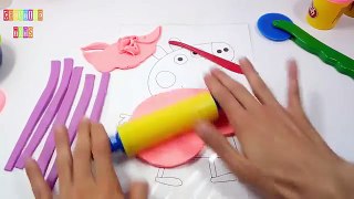 Peppa Pig Kek Nasıl in Real Life Çocuk Süper Heroes Play Doh Video ile Peppa Pig Kek yapmak