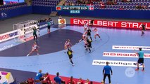 Mehmedovic scores with goal line technology | Montenegro vs Denmark | EHF EURO 2016