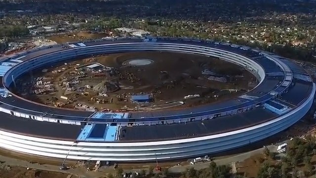 Drone footage shows just how insanely colossal Apple Campus 2 is