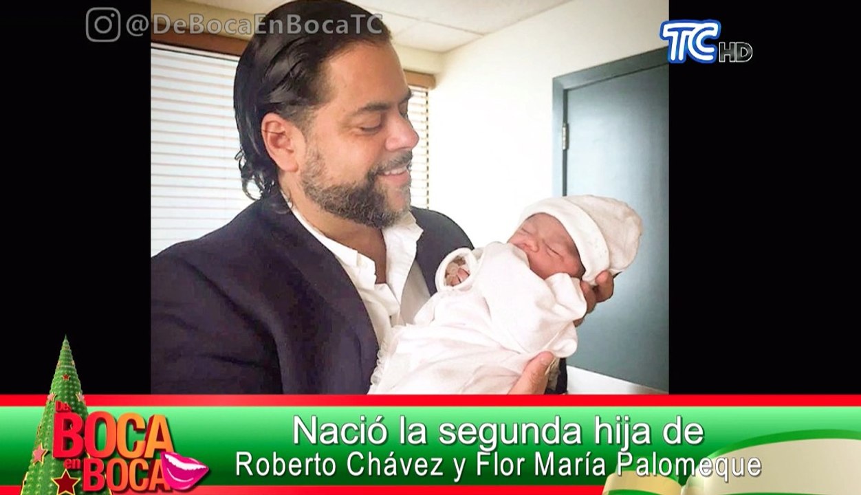 Nació la segunda hija de Roberto Chávez y Flor María Palomeque